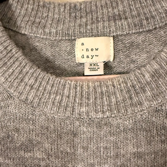 a new day Women's Gray Crewneck Sweater - Picture 2 of 4